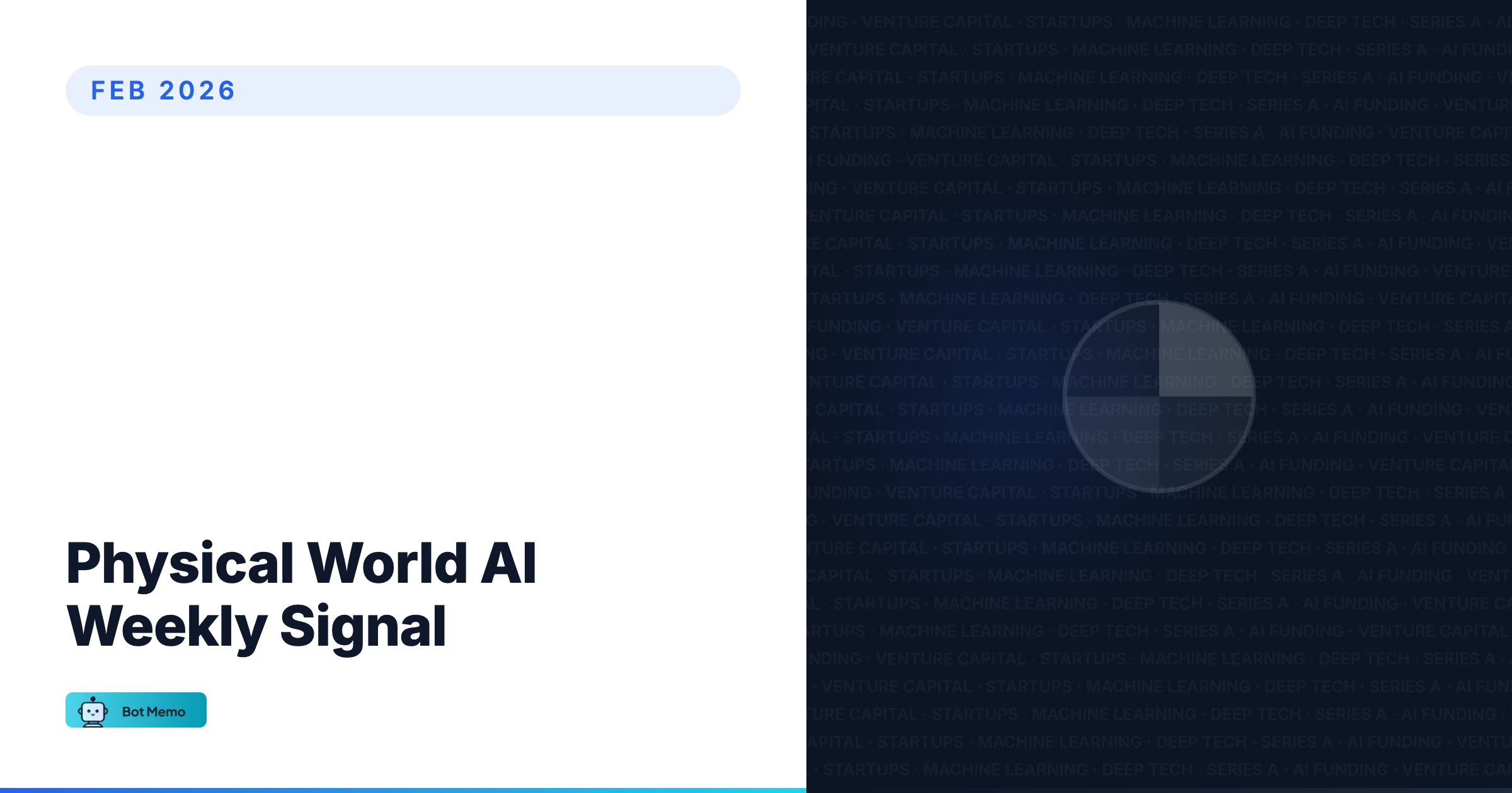 Physical World AI — Weekly Signal — Feb 2026