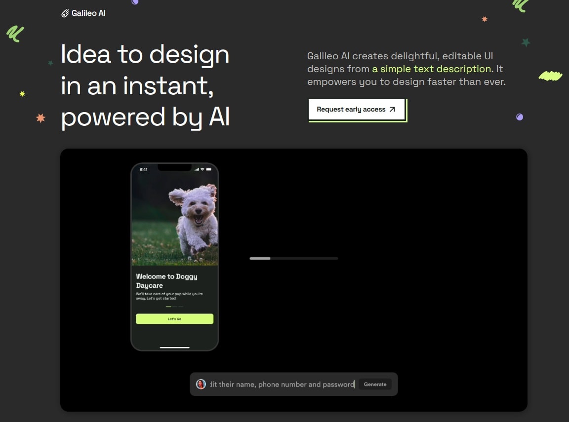 Screengrab Galileo AI