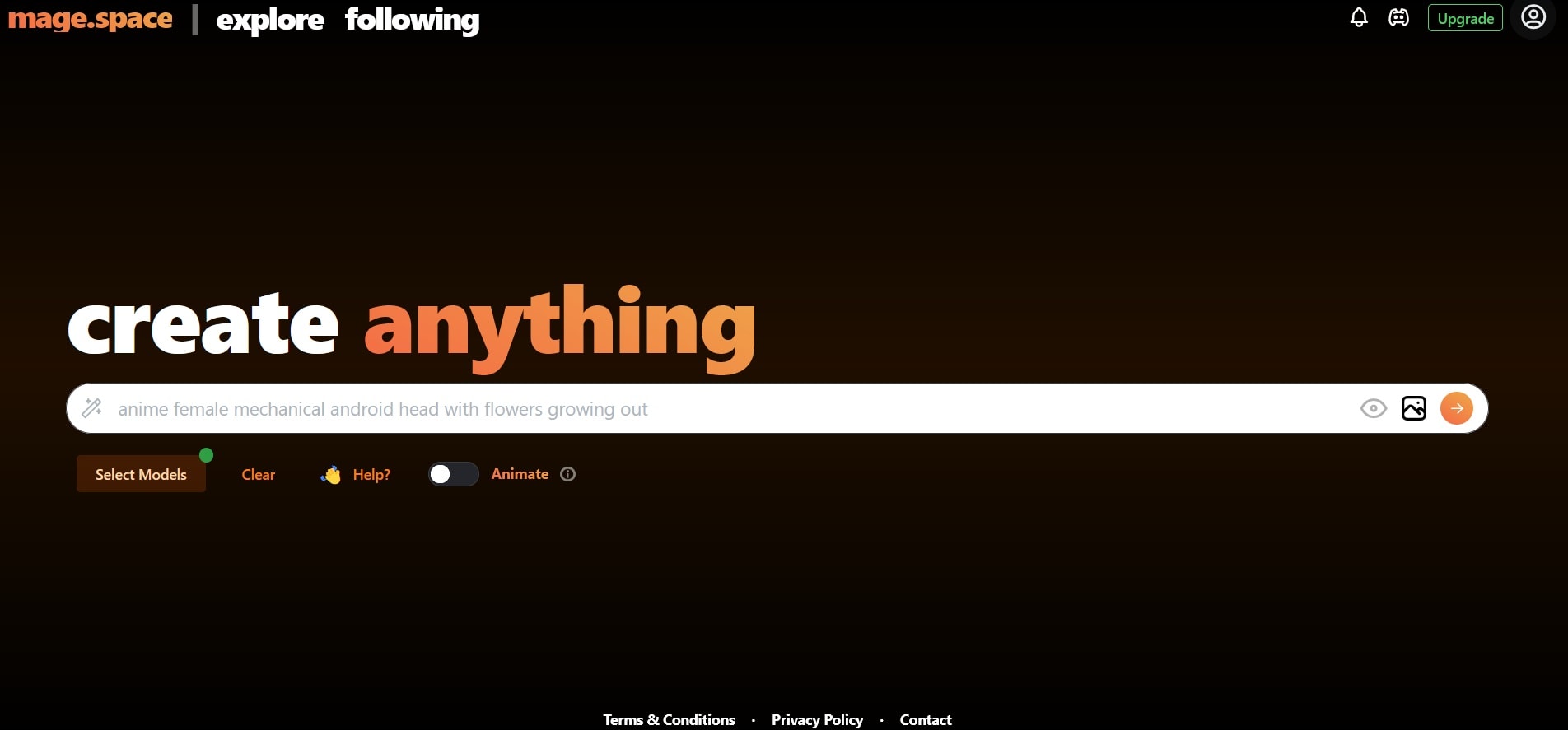 Screengrab of Mage space