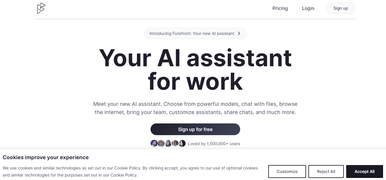 Forefront AI Free Alternative to ChatGPT