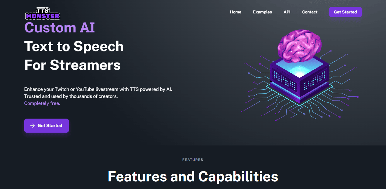 Livestream AI tool; TTS Monster AI