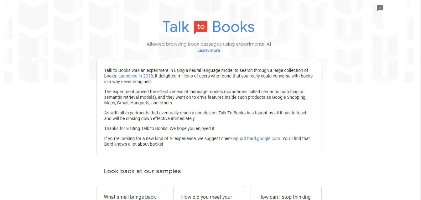 AI to find perfect book