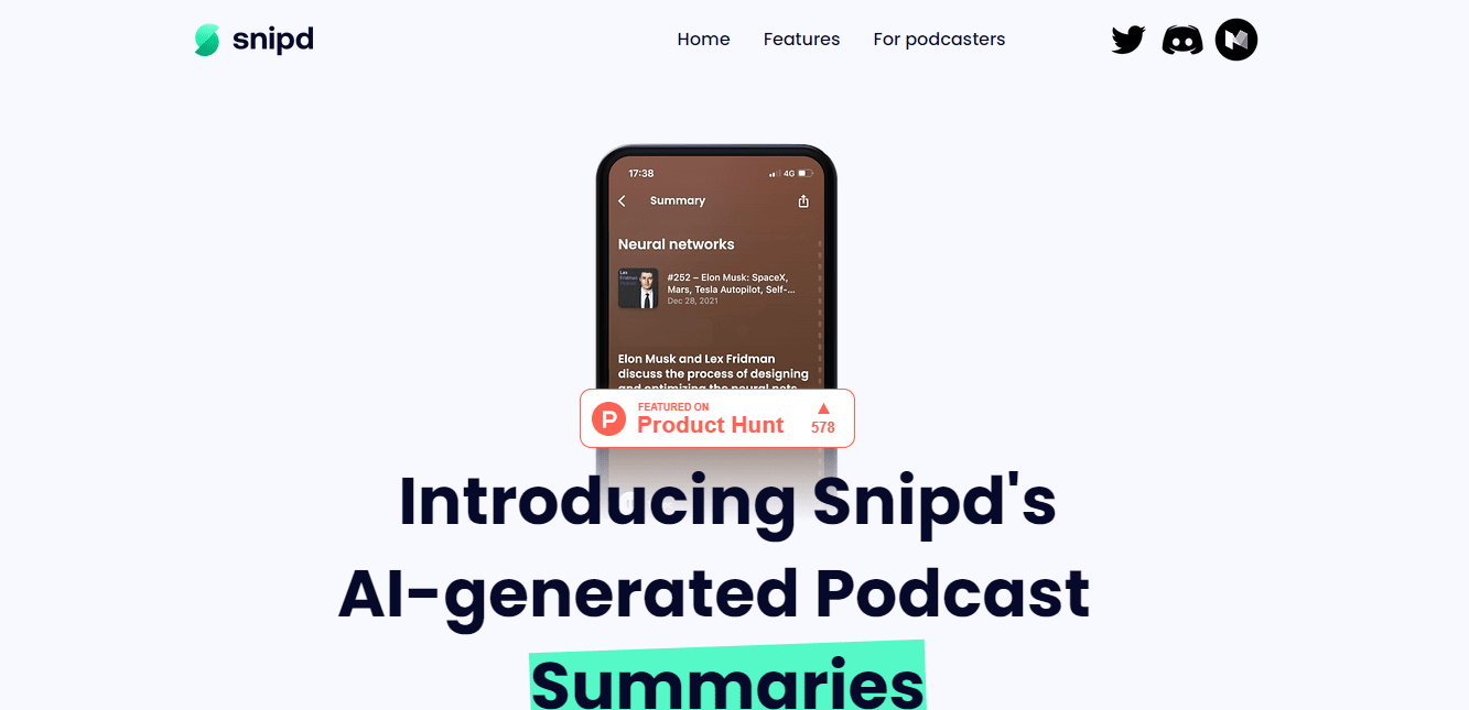 AI for podcast summaries