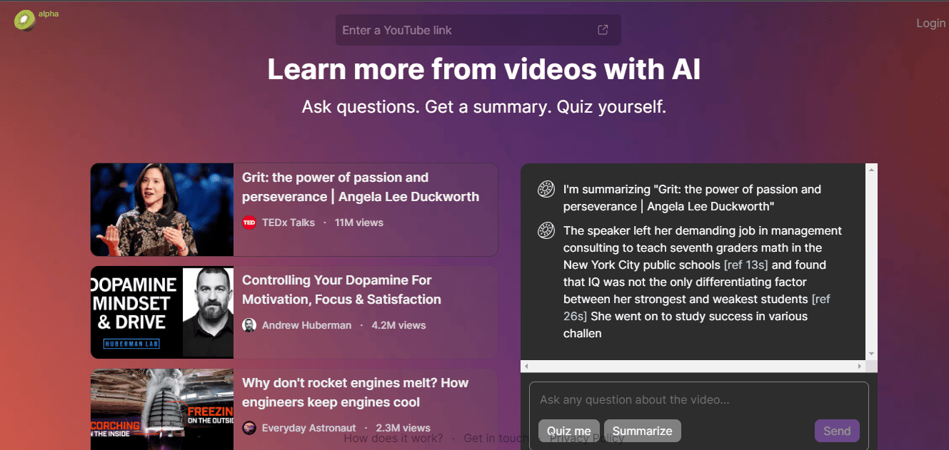 AI for video summary, Kiwi Video AI