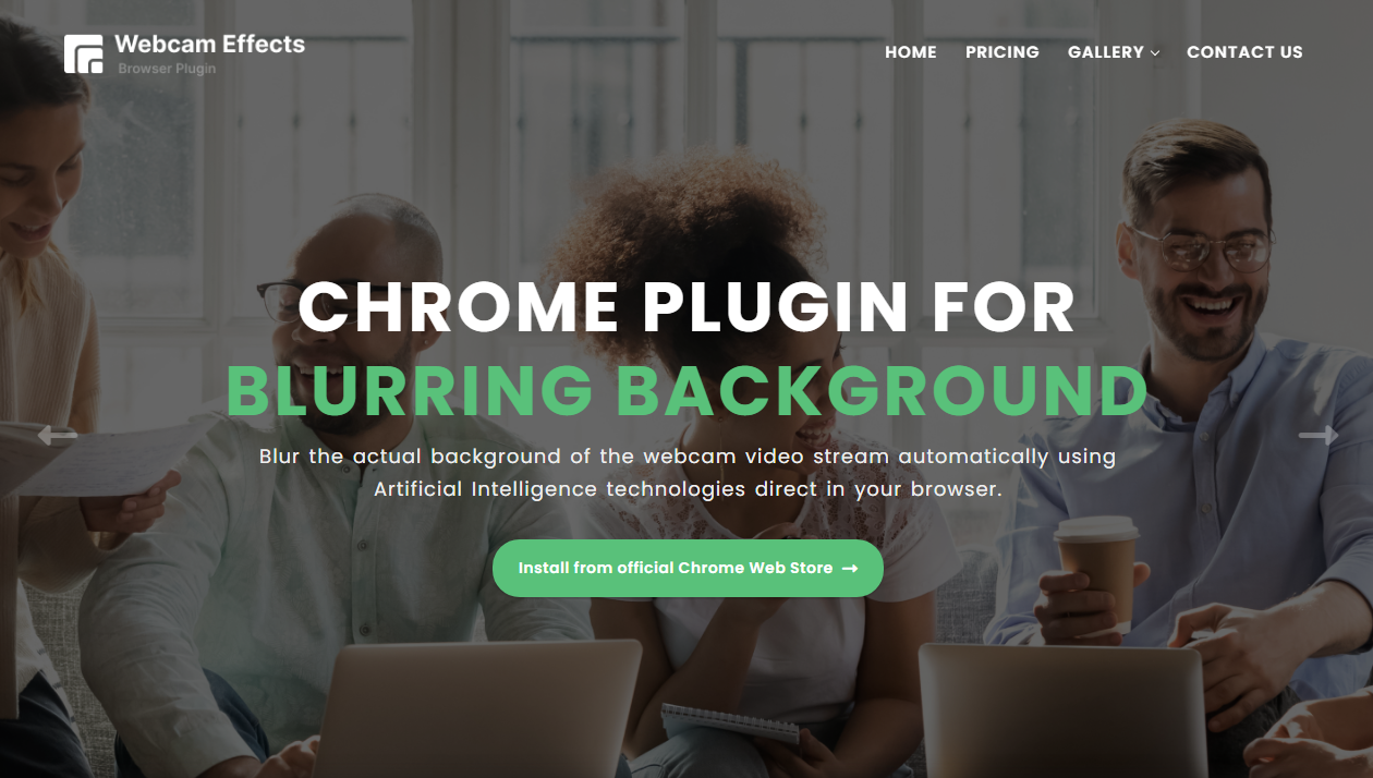 chrome plugin for webcam effects