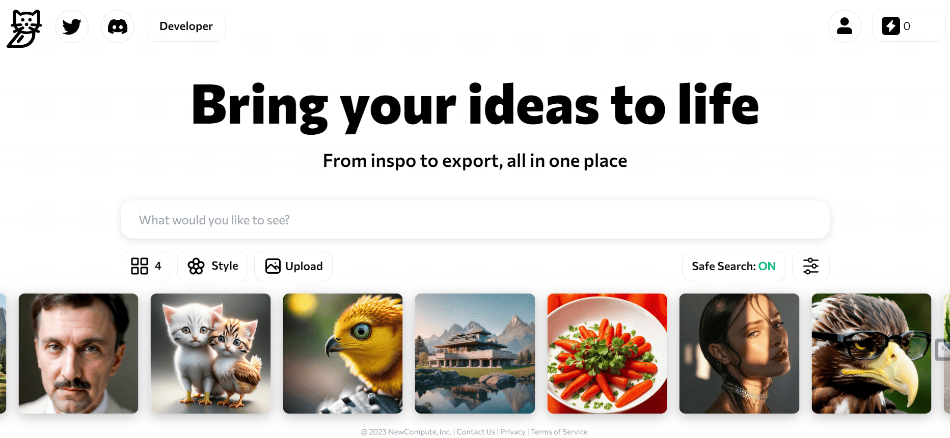 Catbird is an image generator tool.