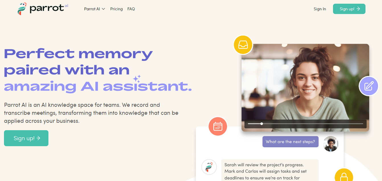 AI tool for meeting management