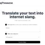 SlangThesaurus