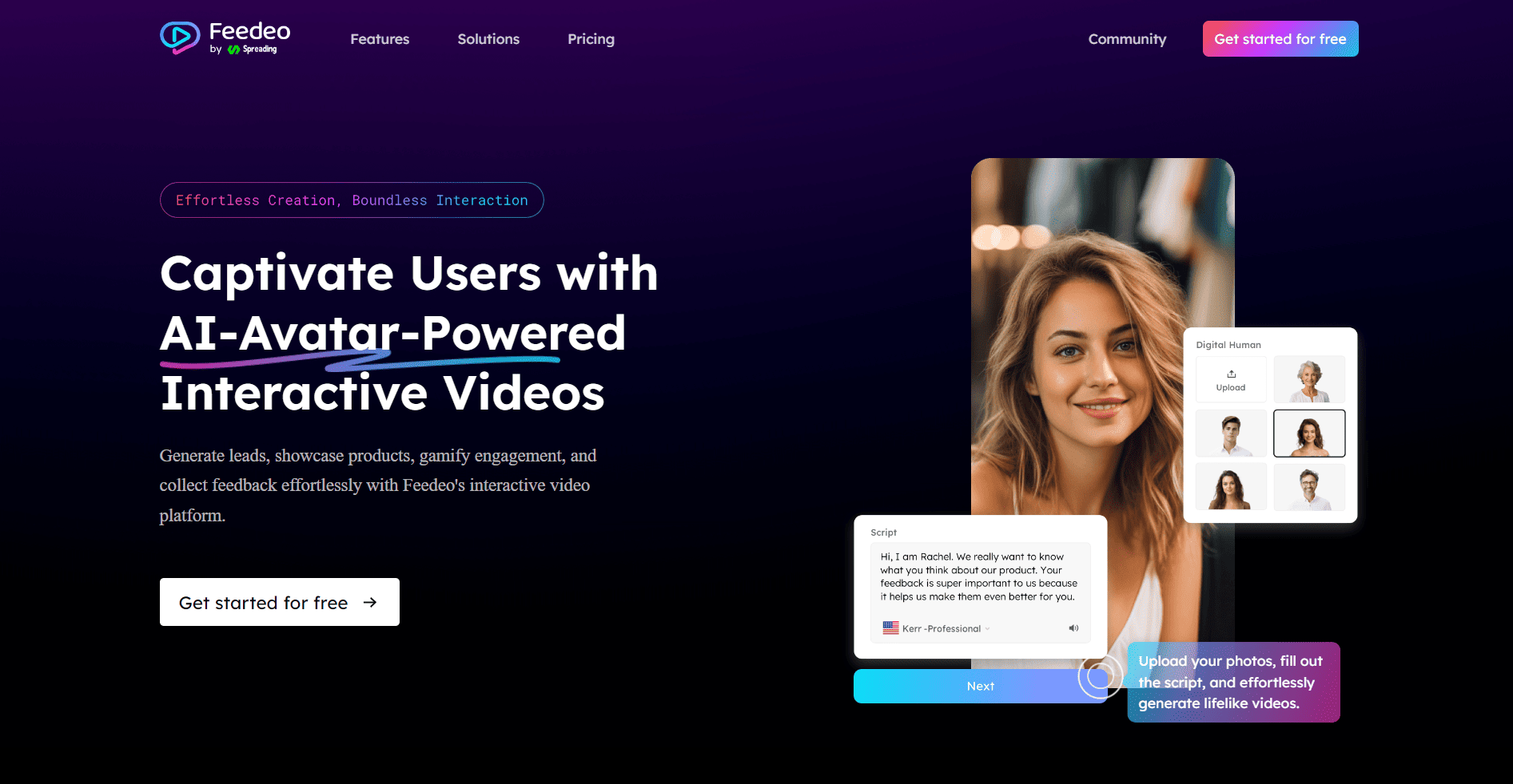 Interactive AI videos.