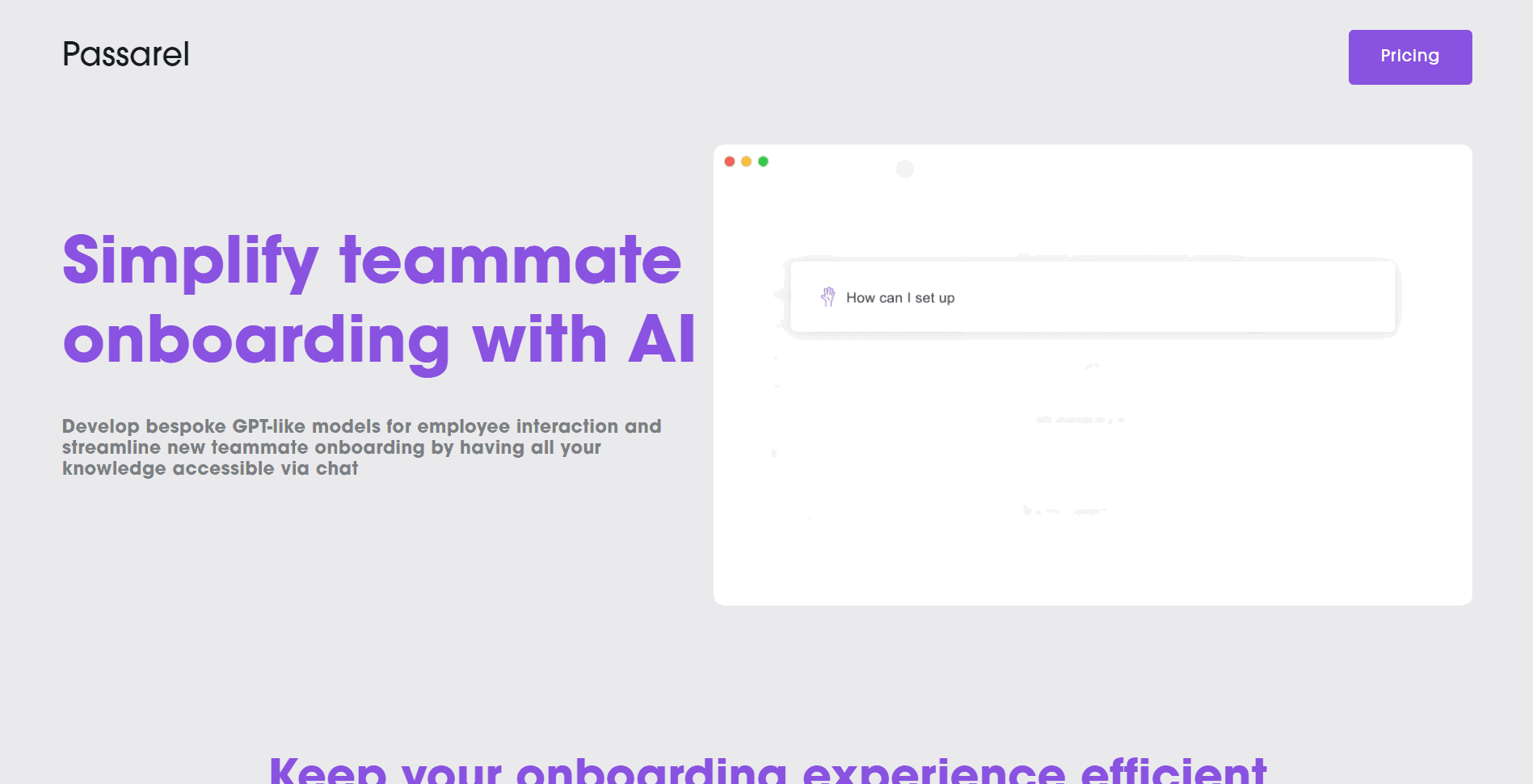 create employee onboarding models.