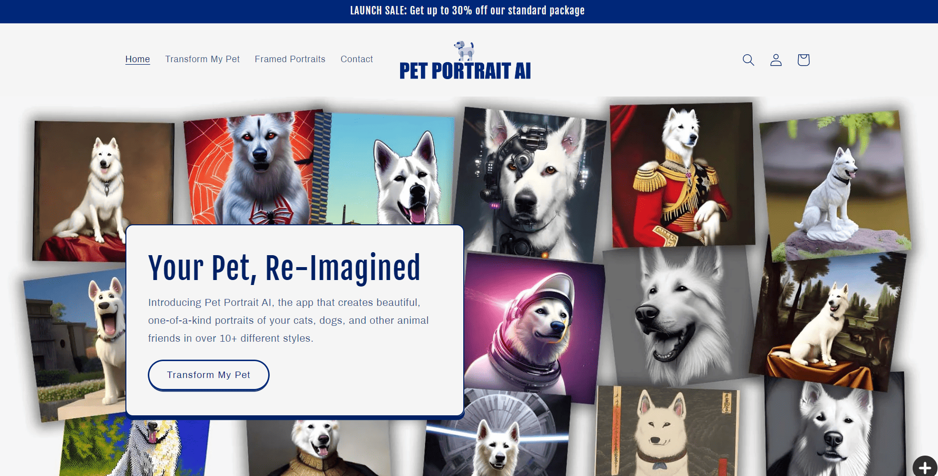 Create portraits of your pet with AI.