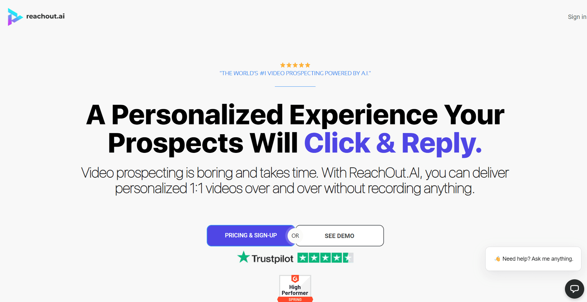 Create personalized AI messages.