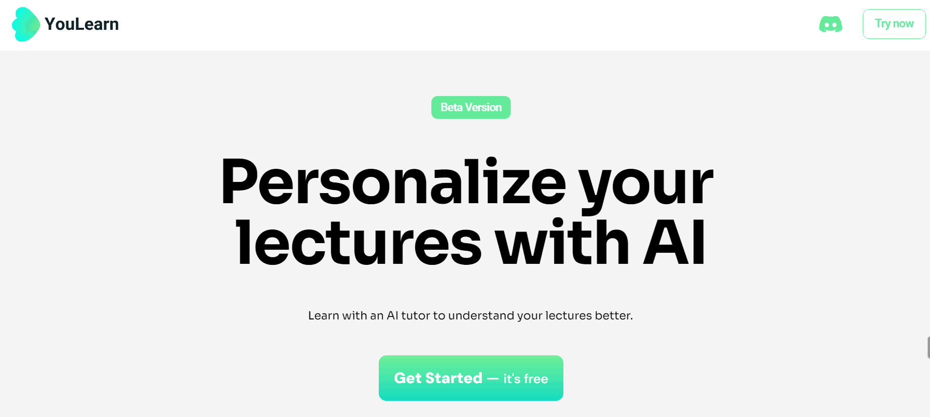 YouLearn personalizes your lectures.