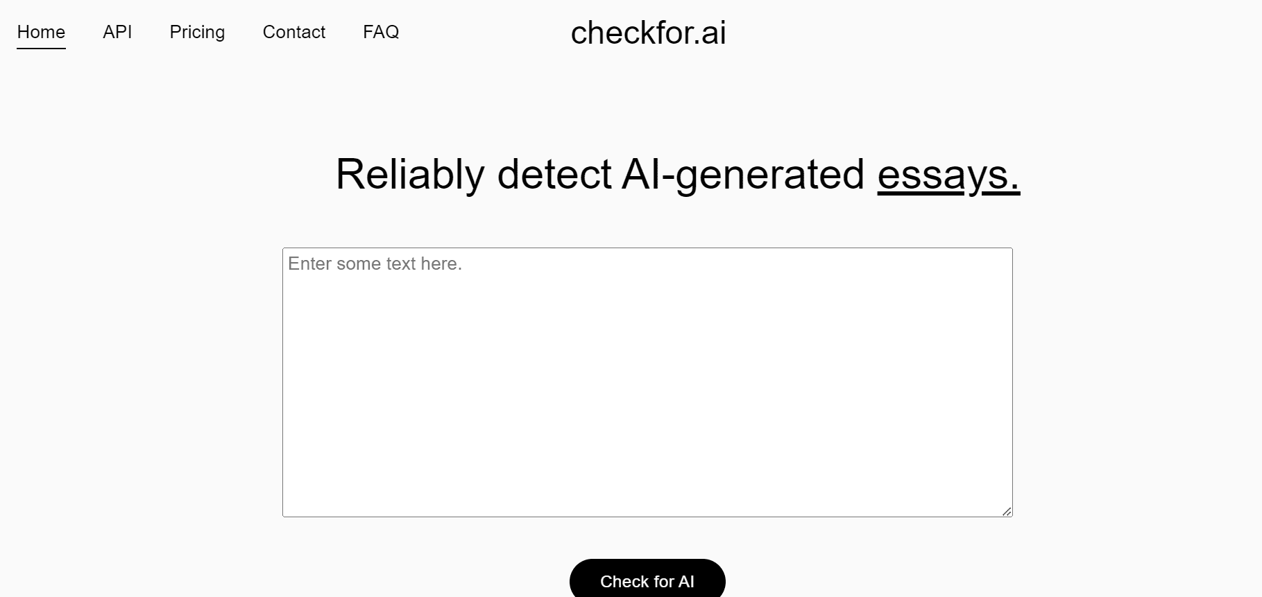 Checkfor identifies AI content.