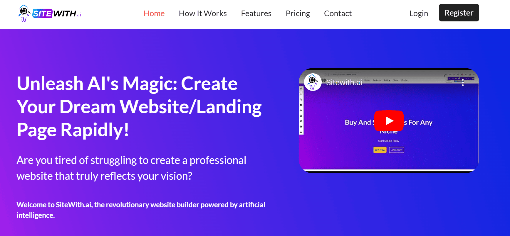 SiteWith.AI is a website builder.
