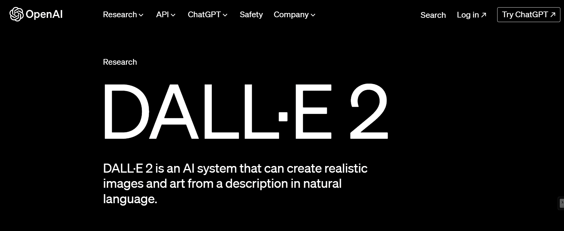 DALL·E 2 generates realistic images.