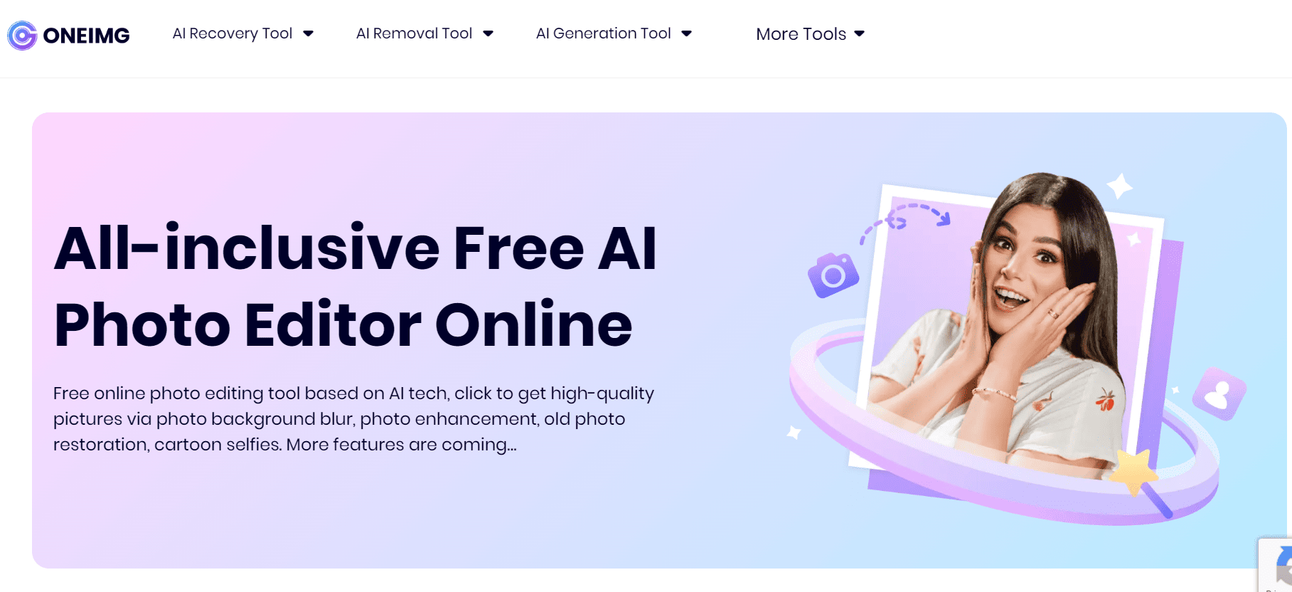 ONEIMG is an AI photo editor.