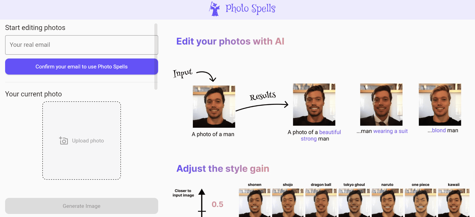 Photo Spells is a photo editing tool.