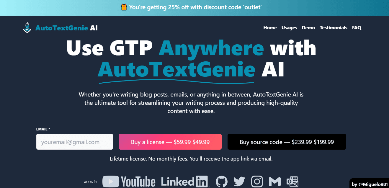 AutoTextGenie