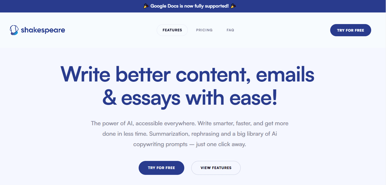 Shakespeare Toolbar AI
