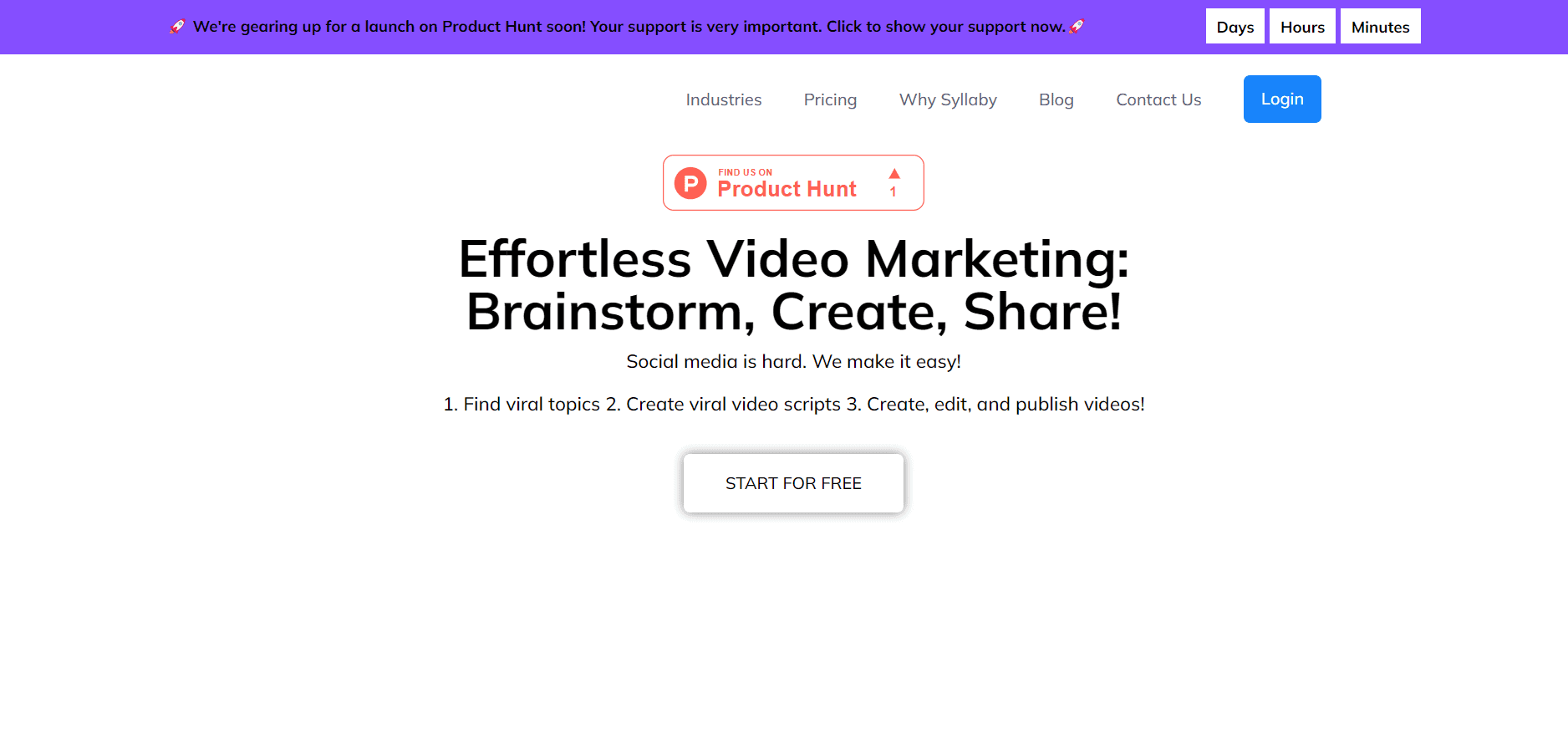 Video editing and creation tool for marketing purposes.