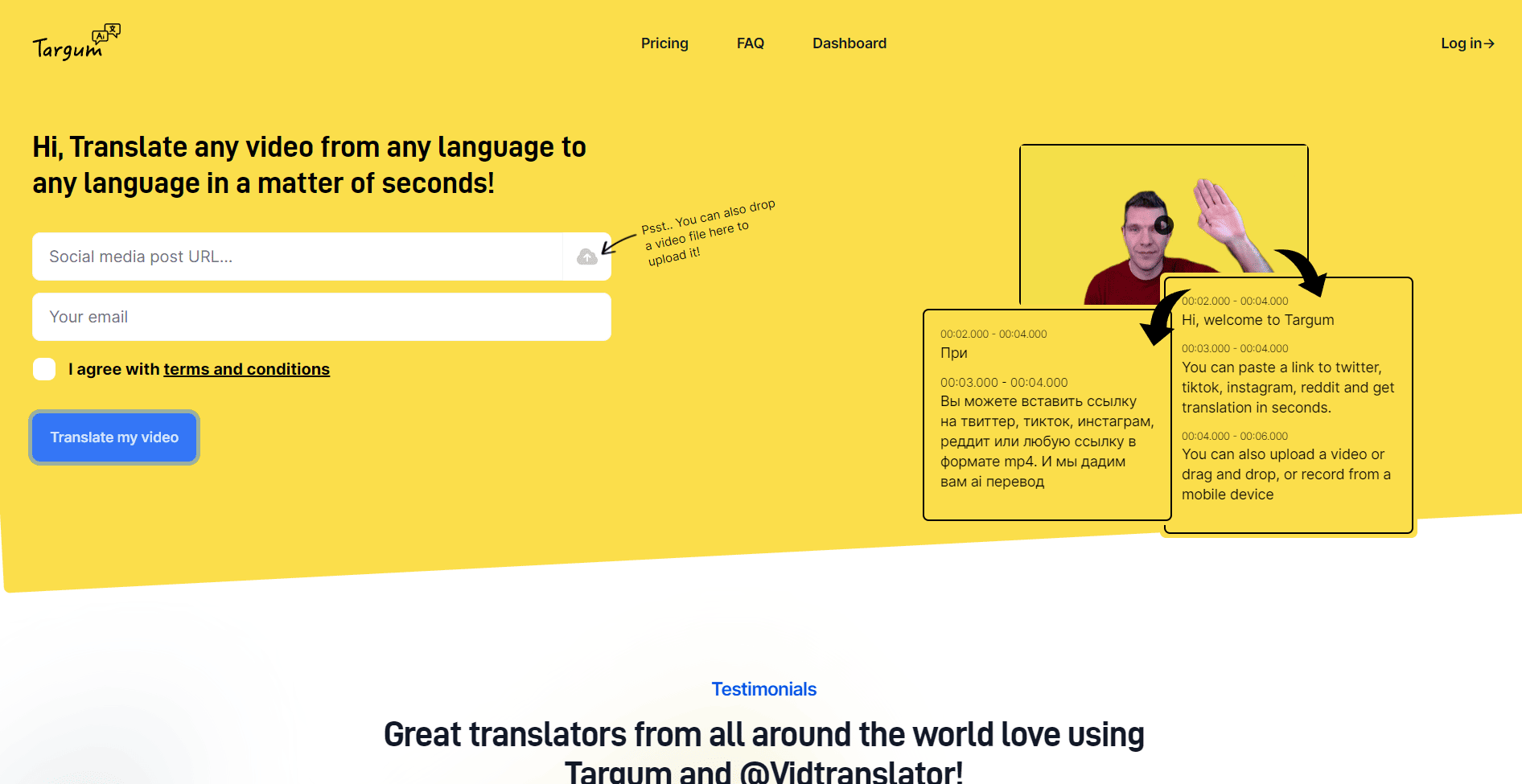 translation AI tool.