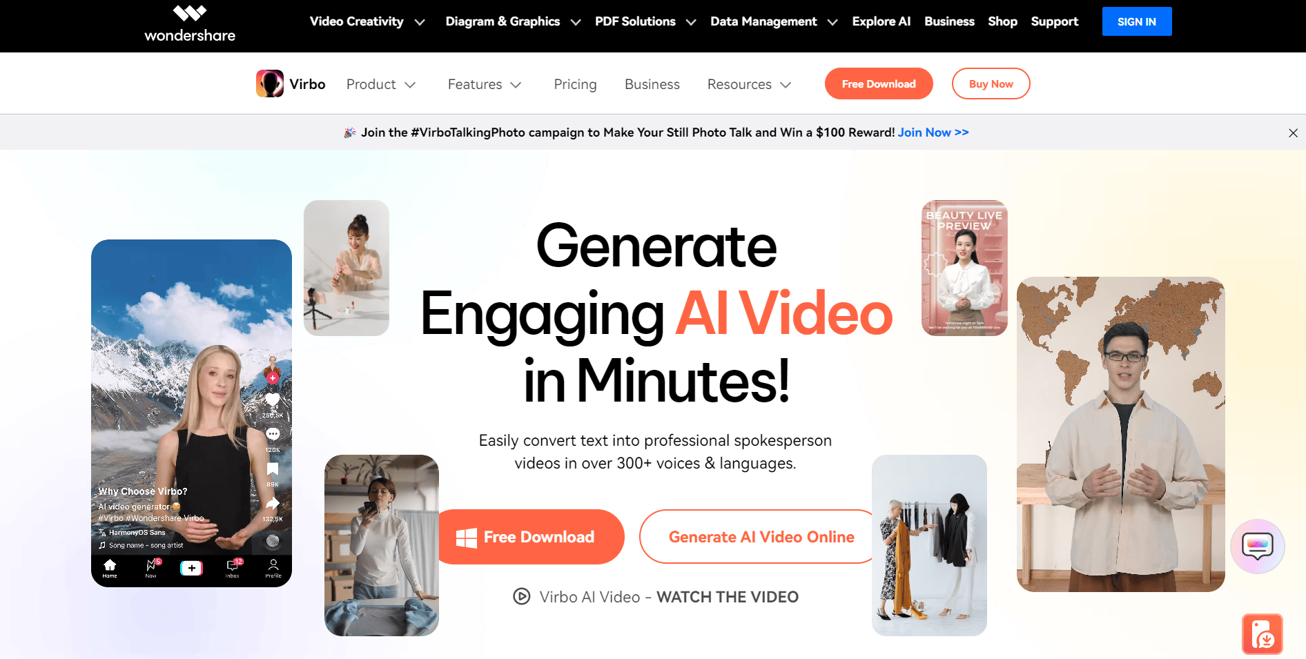 AI video content tool.