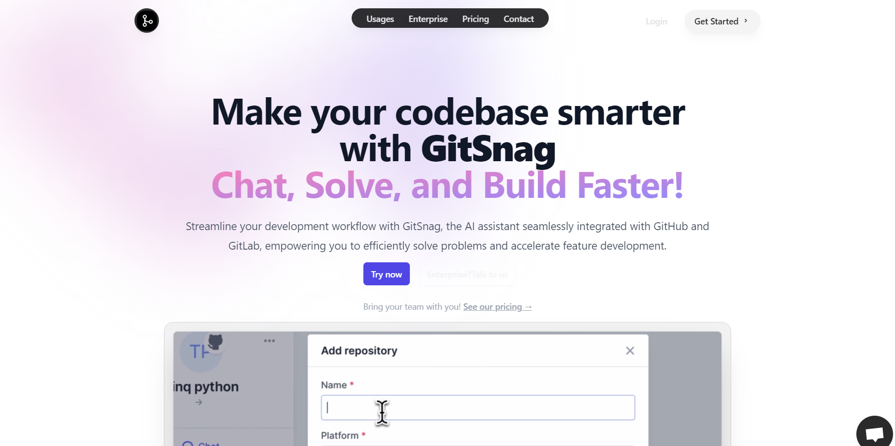 GitHub-based AI code assistant.