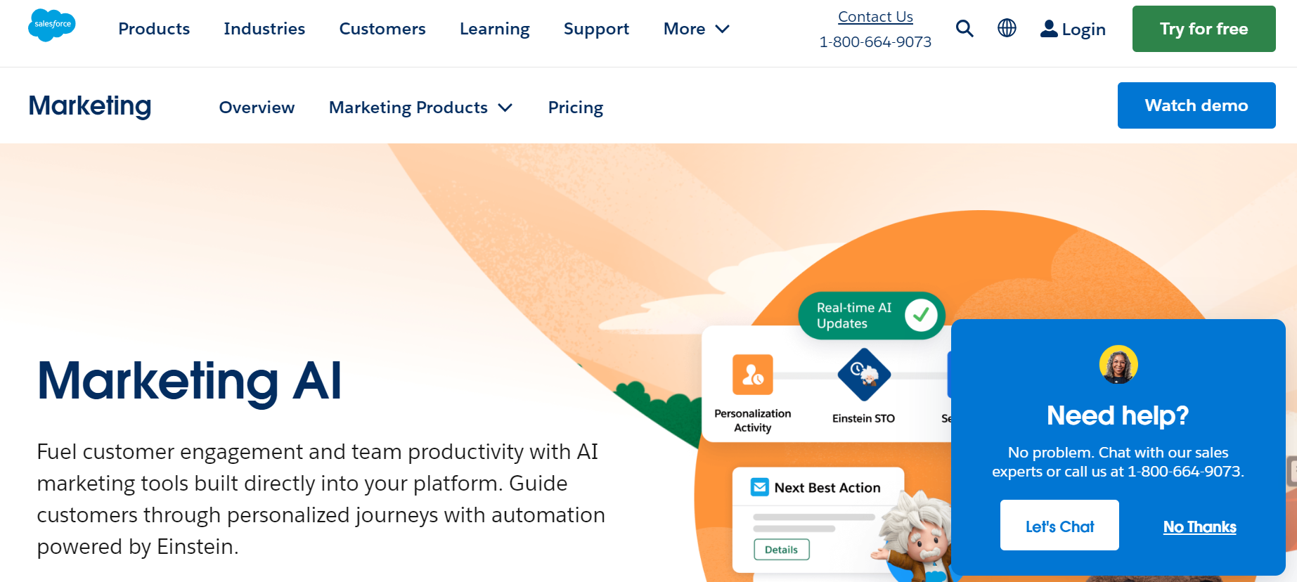 Marketing AI is a customer engagement and team productivity tool.