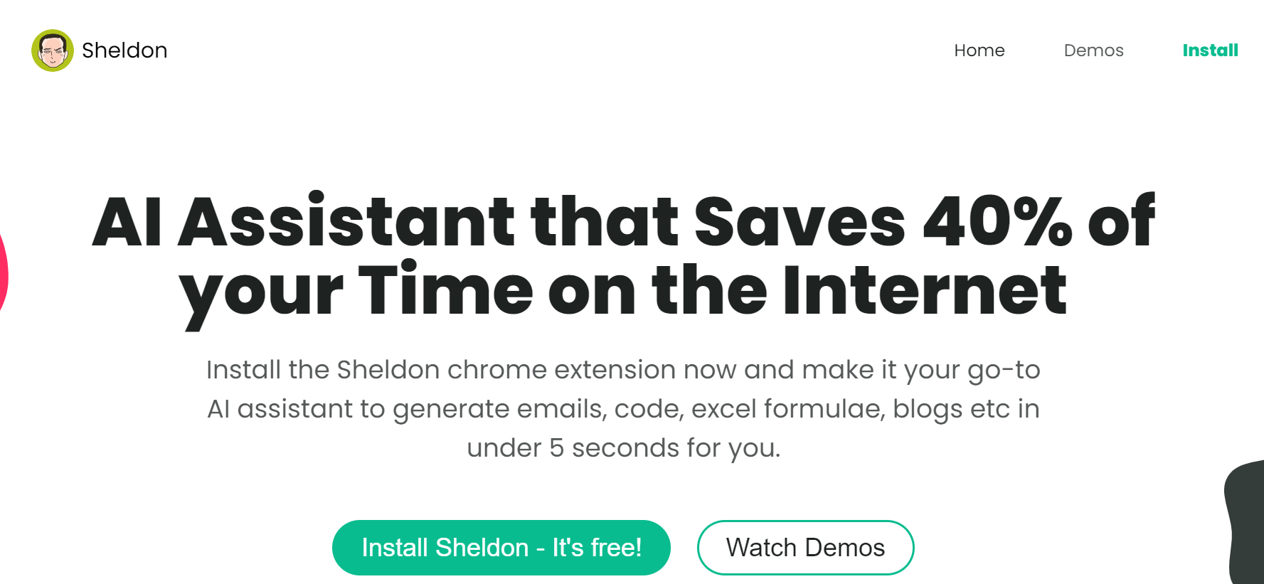 Sheldon is an AI assistant.