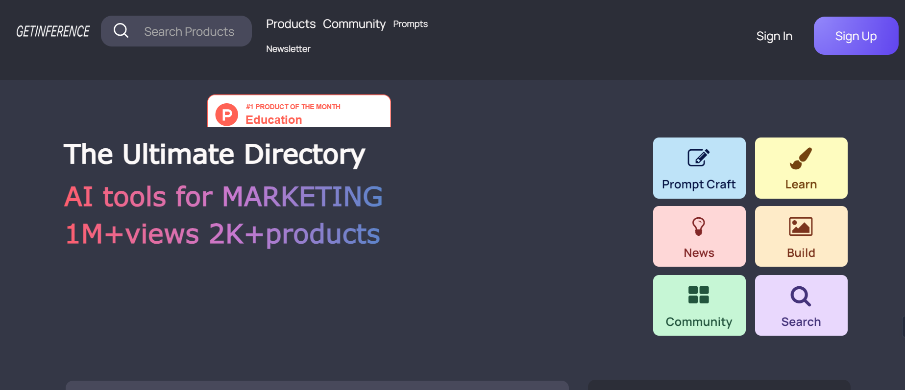 GetInference is a platform that provides marketing tools.