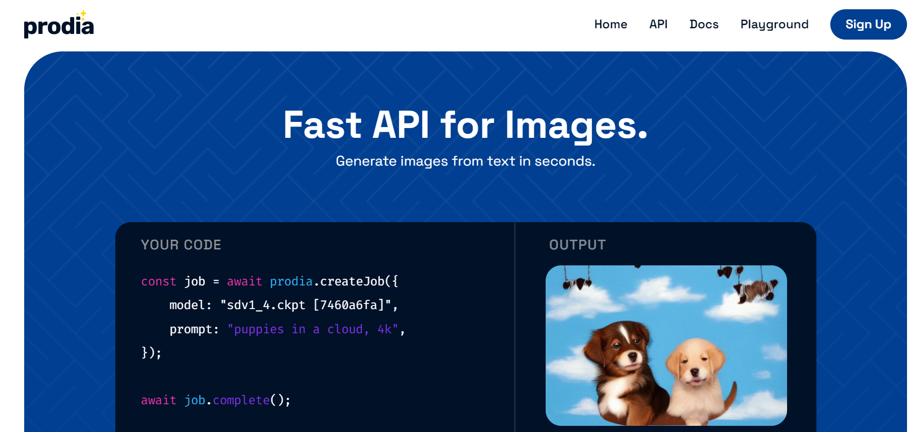 Prodia is an image-generation tool.
