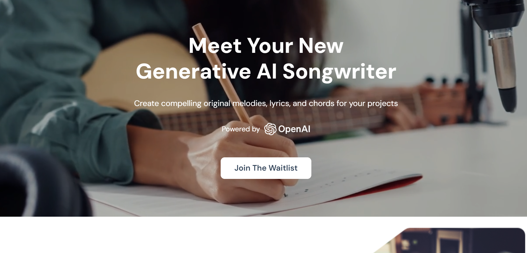 NoteCrush is a songwriting AI.