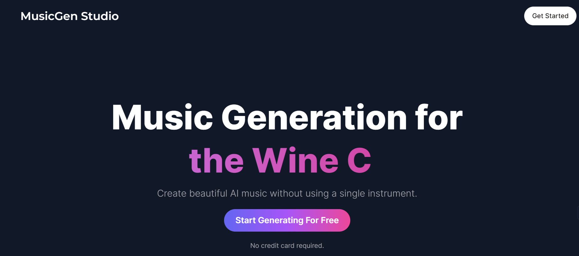 MusicGen Studio is an AI tool for music creation.