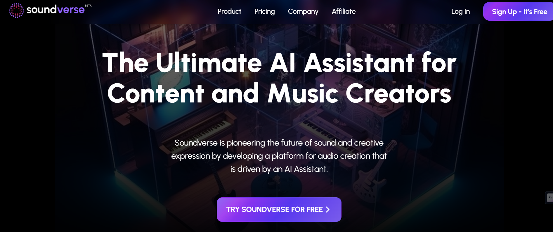 Soundverse is an AI copilot for music creation.