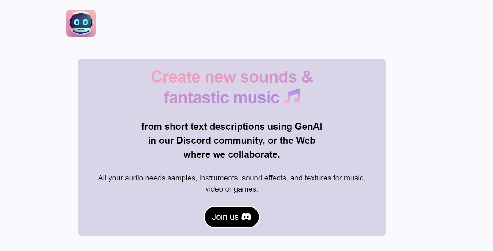 Blastora is driven by generative AI, that creates audio through text descriptions.
