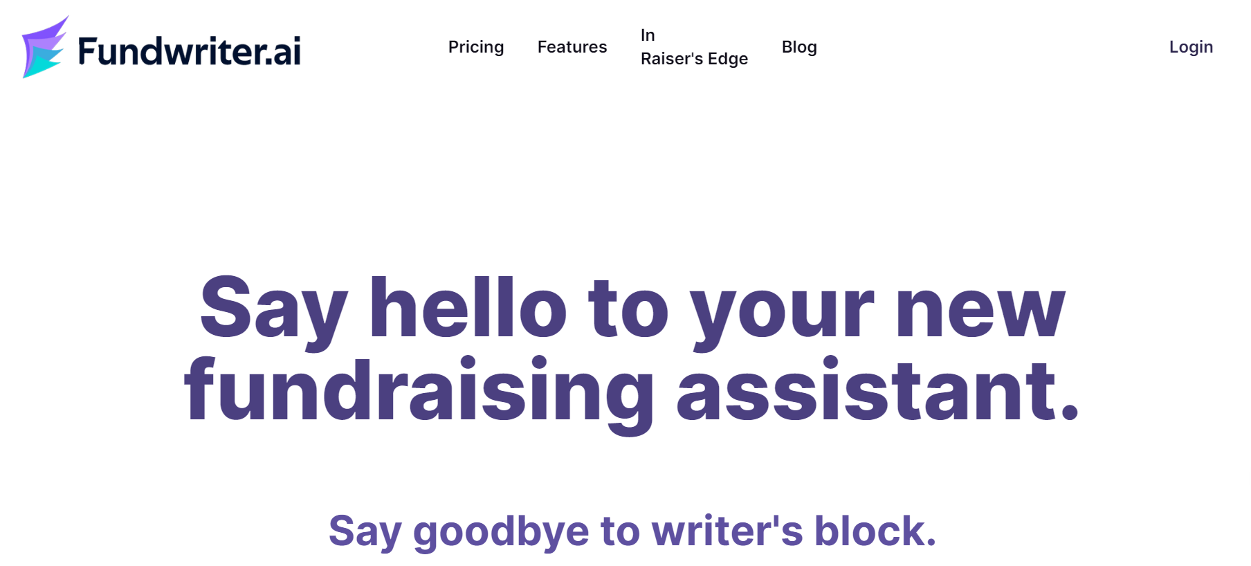 FundwriterAI is a writing assistant.