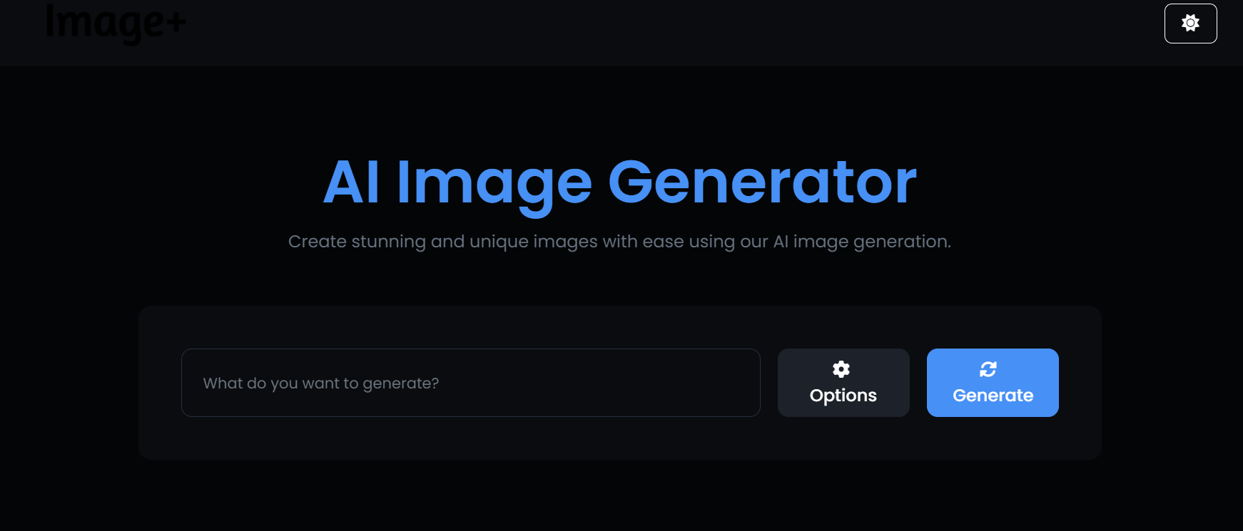 Image+ is an AI image generator.
