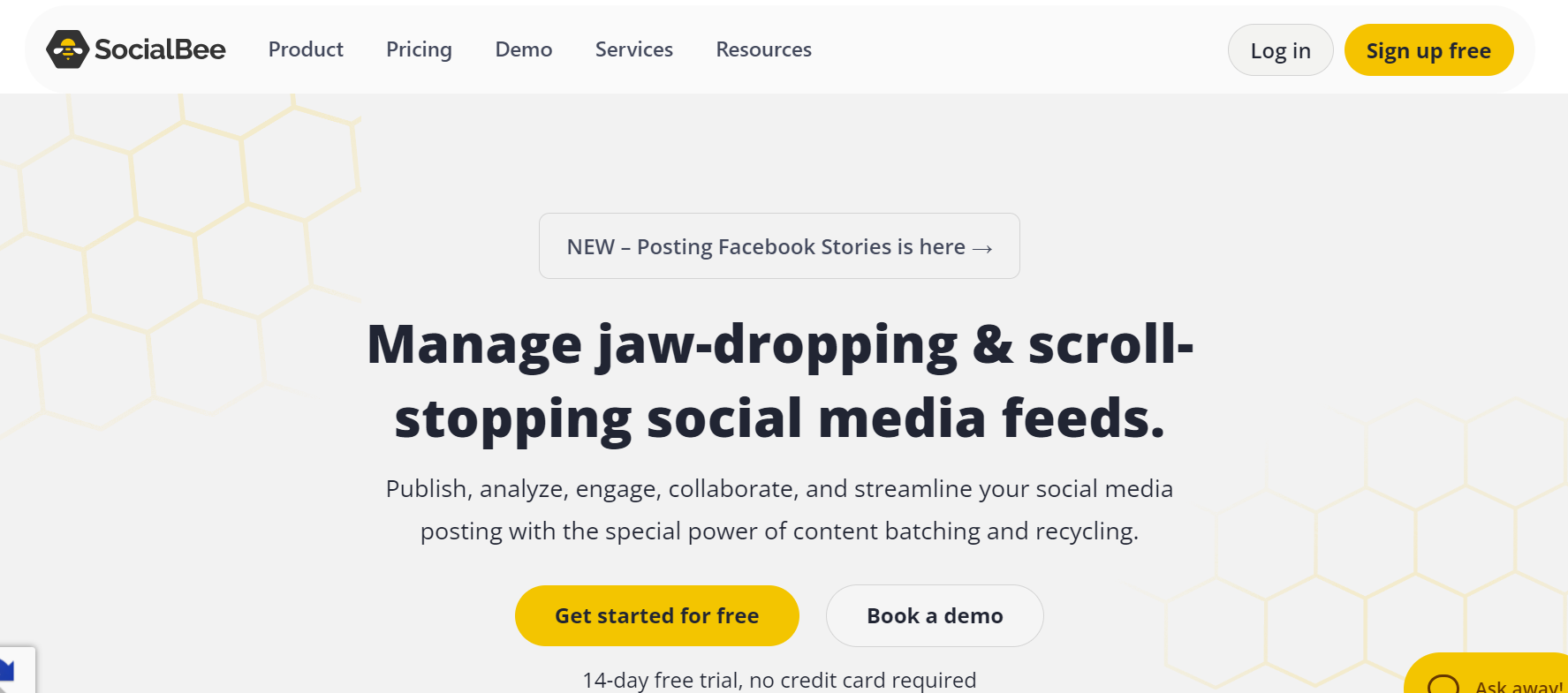 SocialBee is the all-in-one solution for managing, optimizing, and streamlining your social media presence.