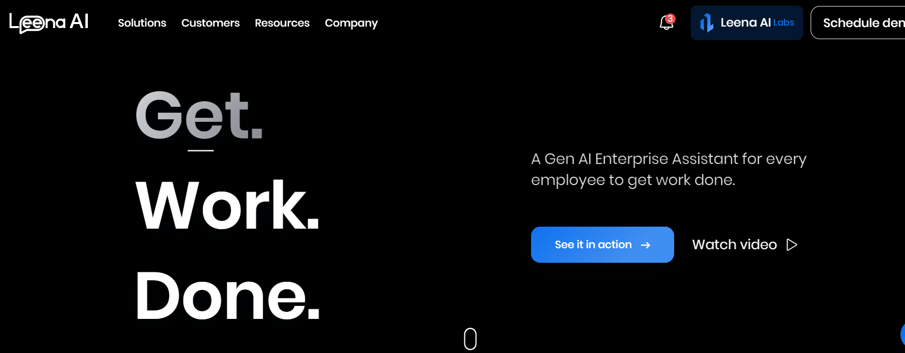 Leena.ai is a Gen AI enterprise assistant.