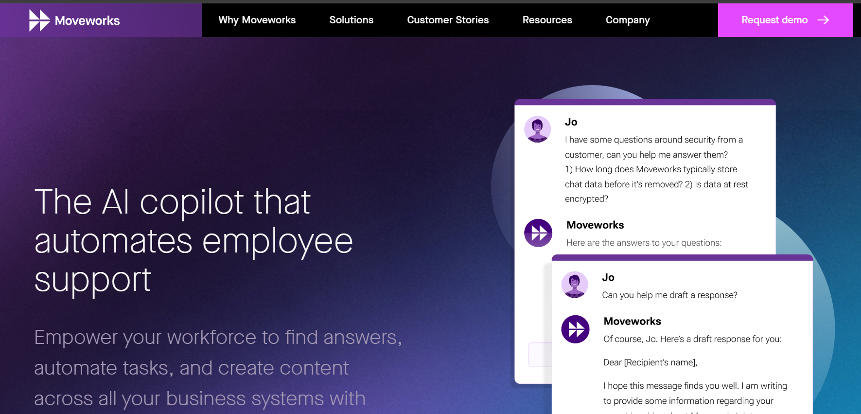 Moveworks is an AI copilot.