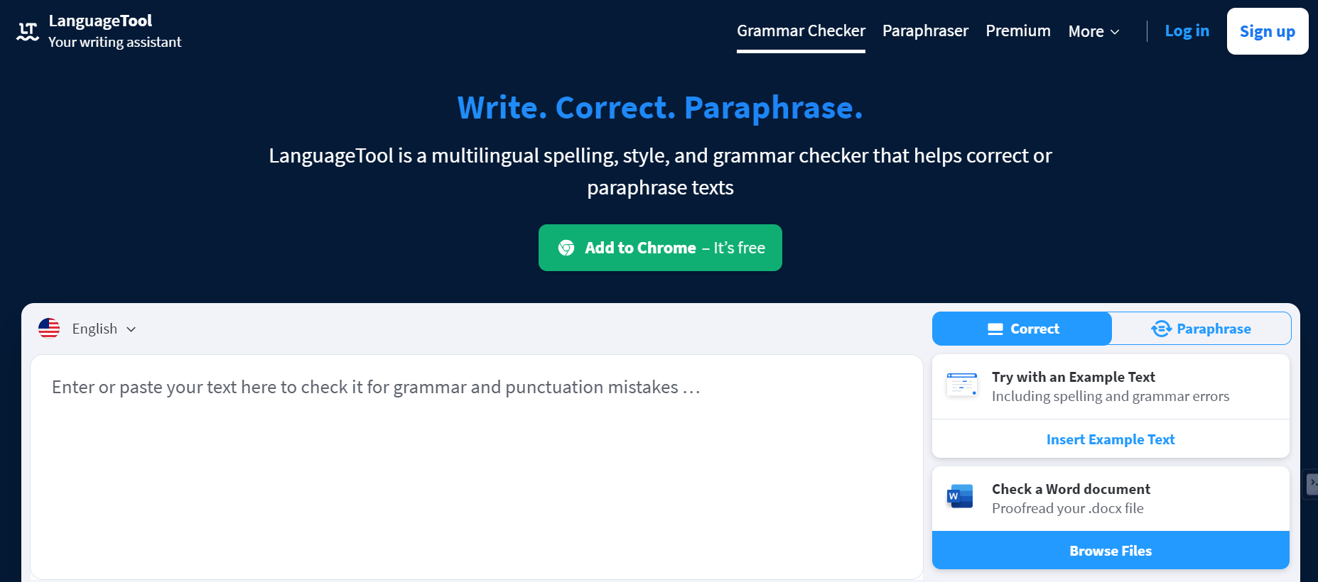 LanguageTool is a proofreading software.