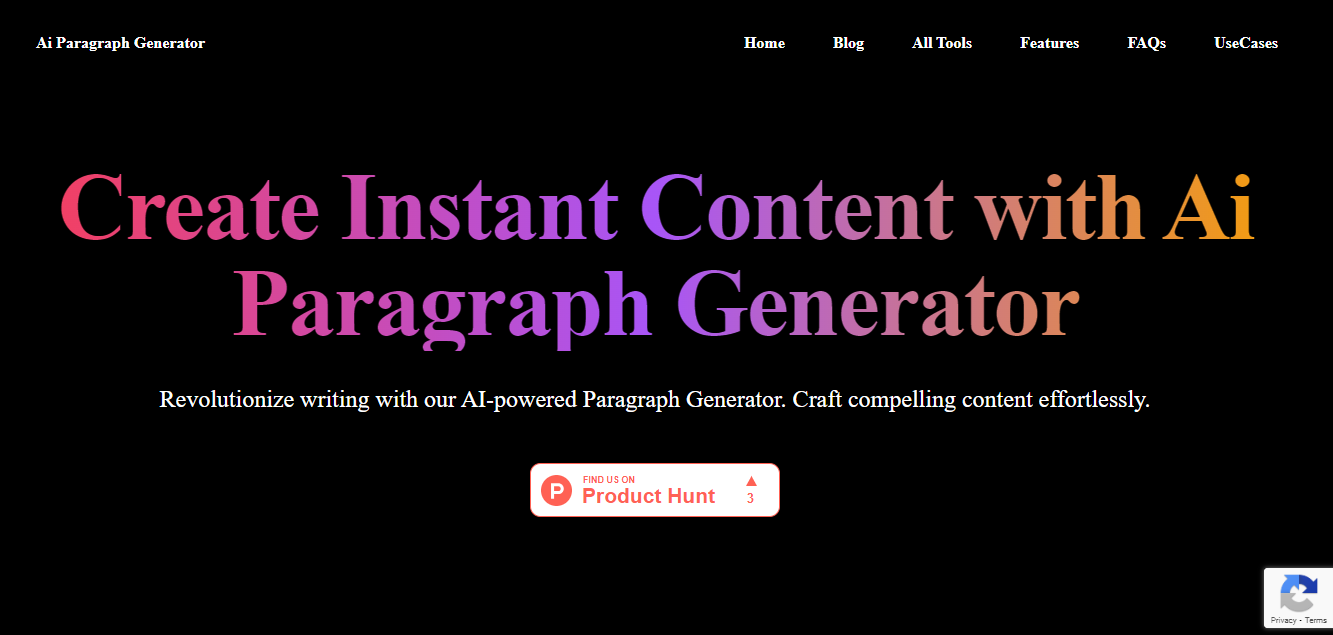AI Paragraph Generator