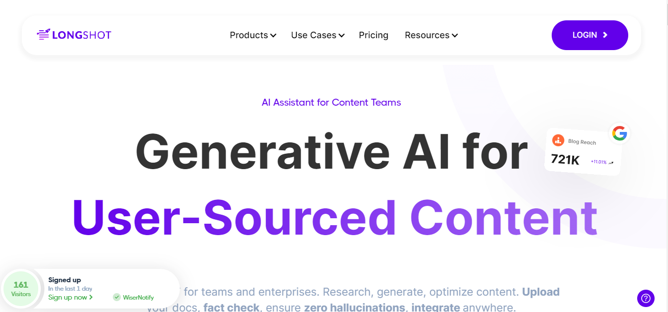 LongShot AI, AI tool for journalist