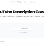 AI YouTube Description Generator