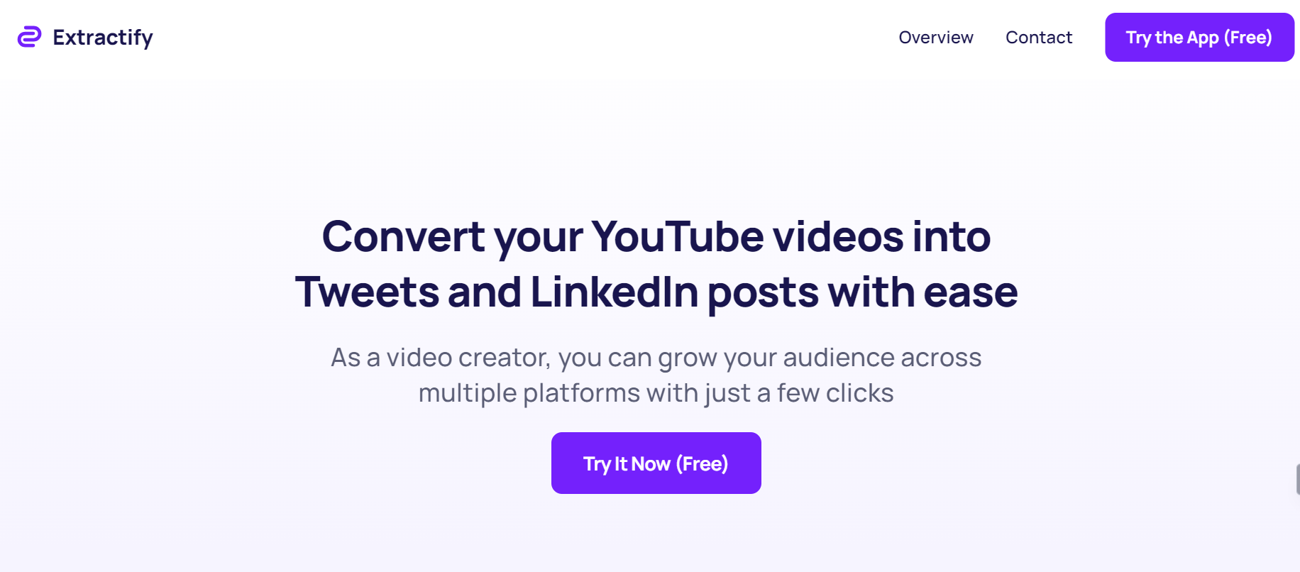 Extractify is a cross-platform content sharing for video creators.