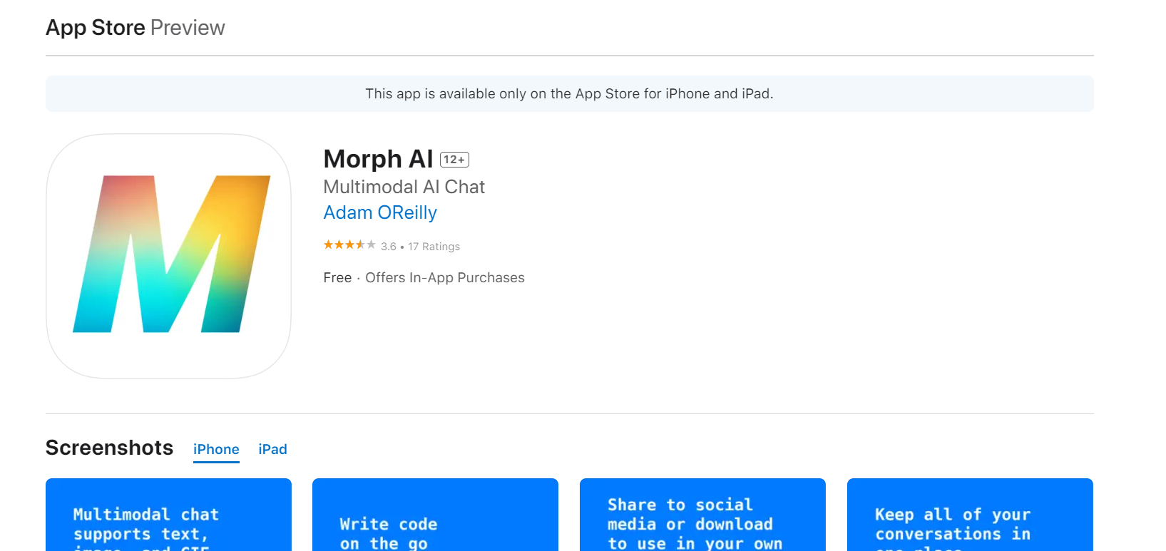 Morph AI is an assistant.