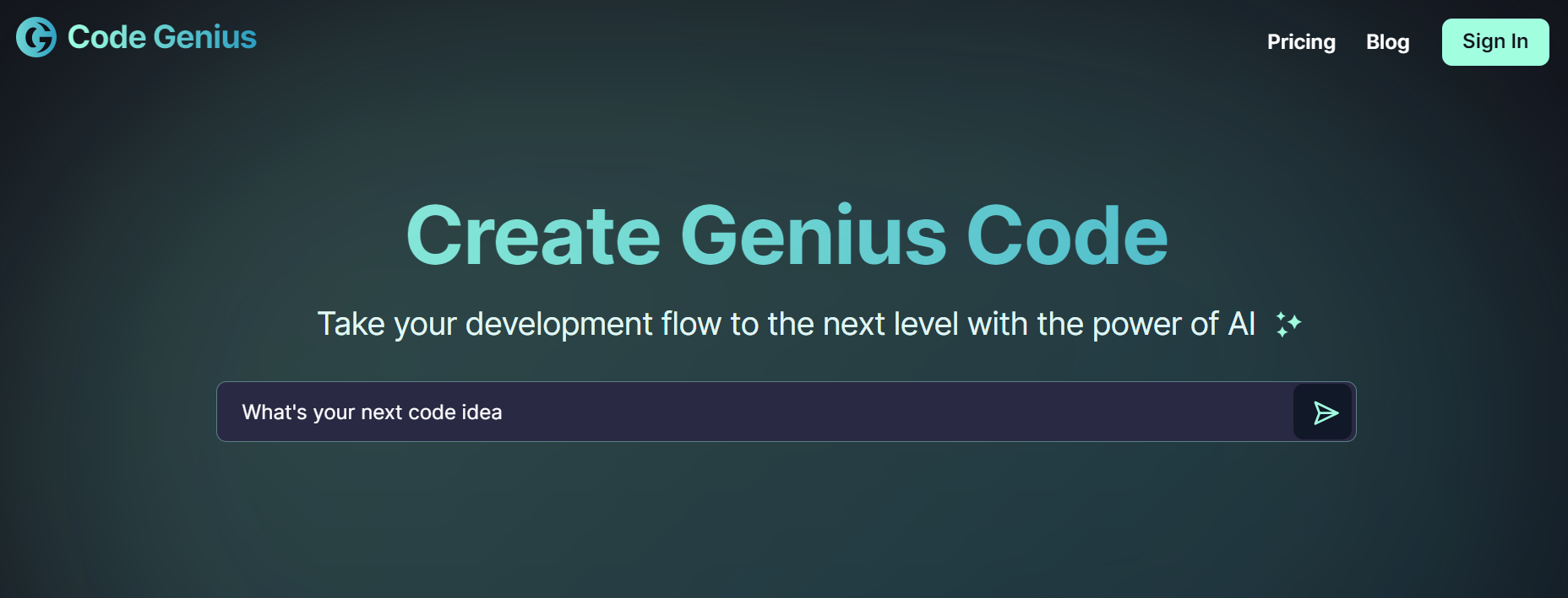 Code Genius is an AI coding tool.
