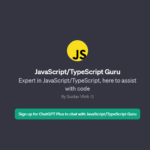 JavaScript/TypeScript Guru