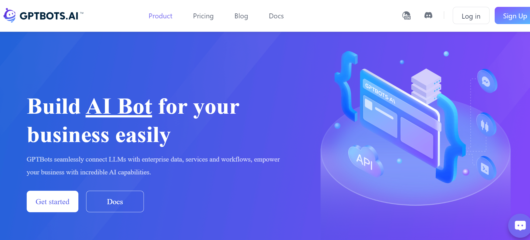 GPTBots is an AI bot generator for businesses.